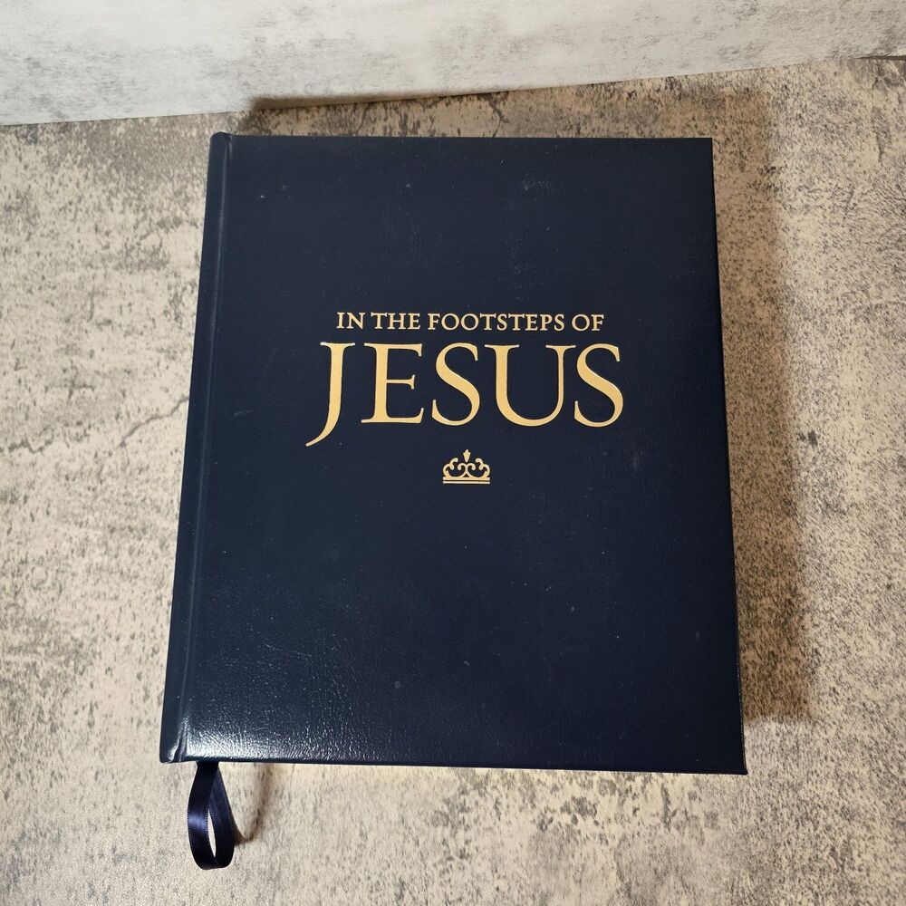 In The Footsteps of Jesus National Geographic Deluxe Leather Cover Book